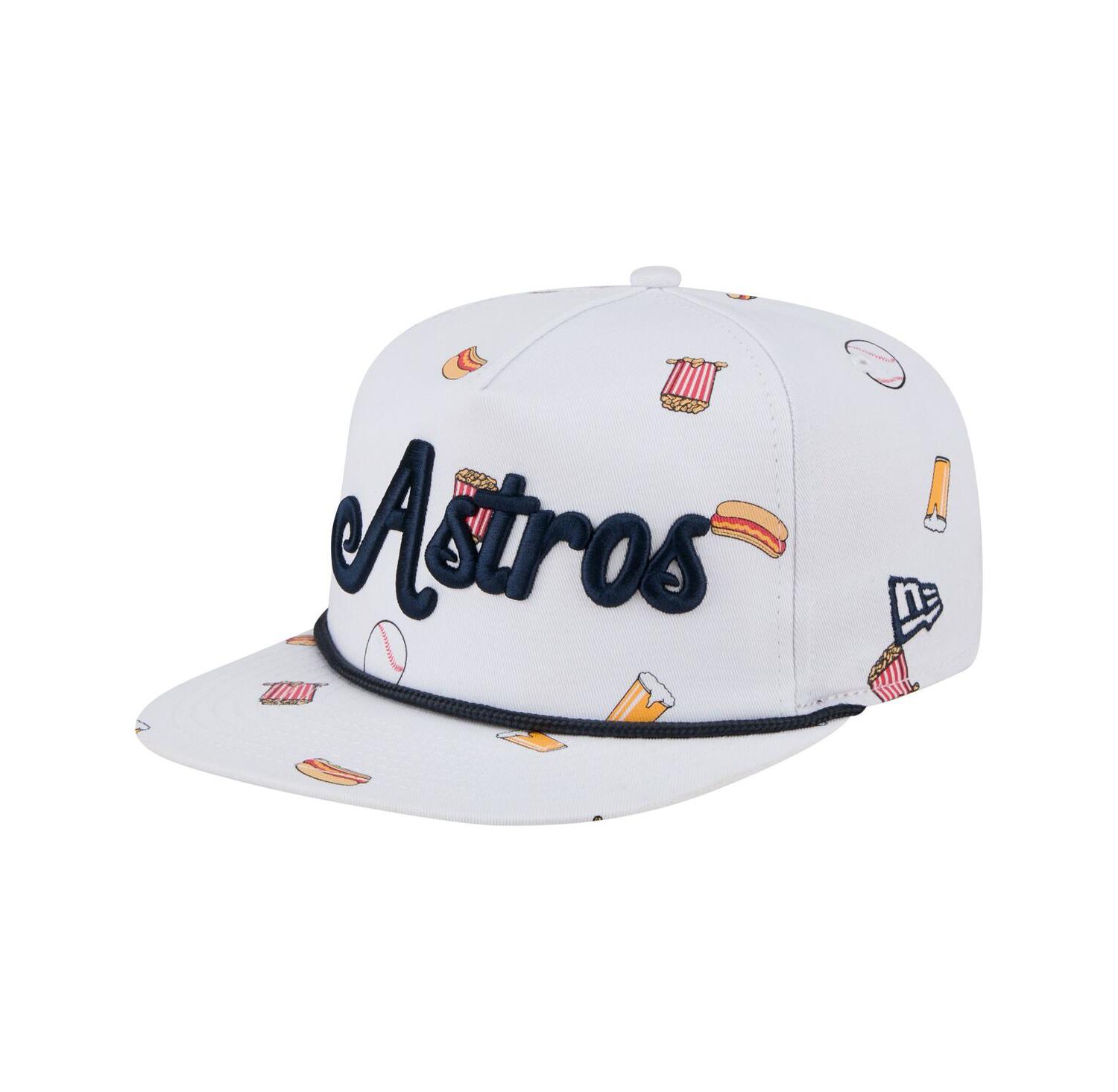 Men's White Houston Astros Team Cheer Rope 19TWENTY Adjustable Hat