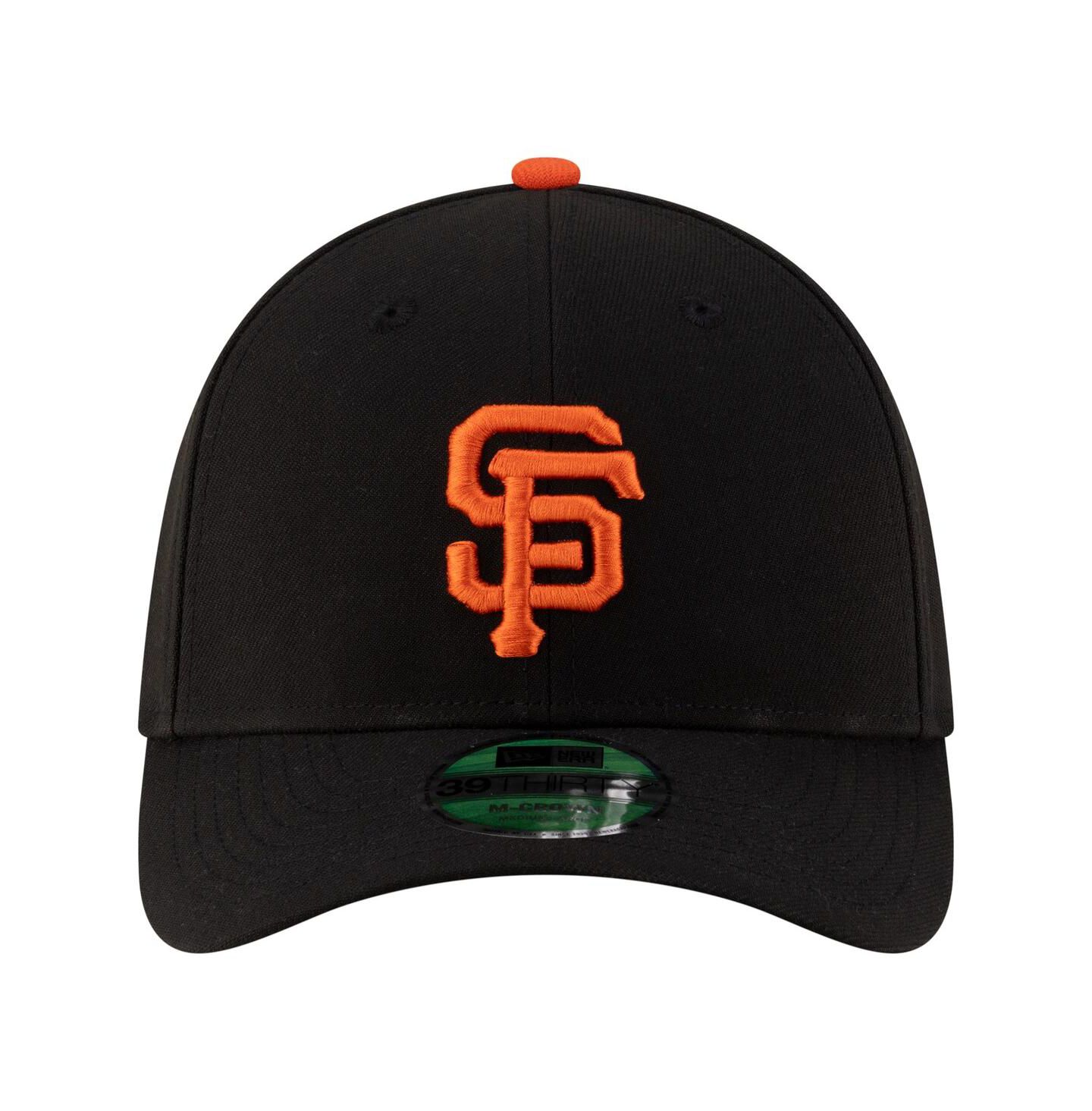 Мужская кепка New Era Black San Francisco Giants Player Replica 39THIRTY M-Crown Flex Hat — фото 2