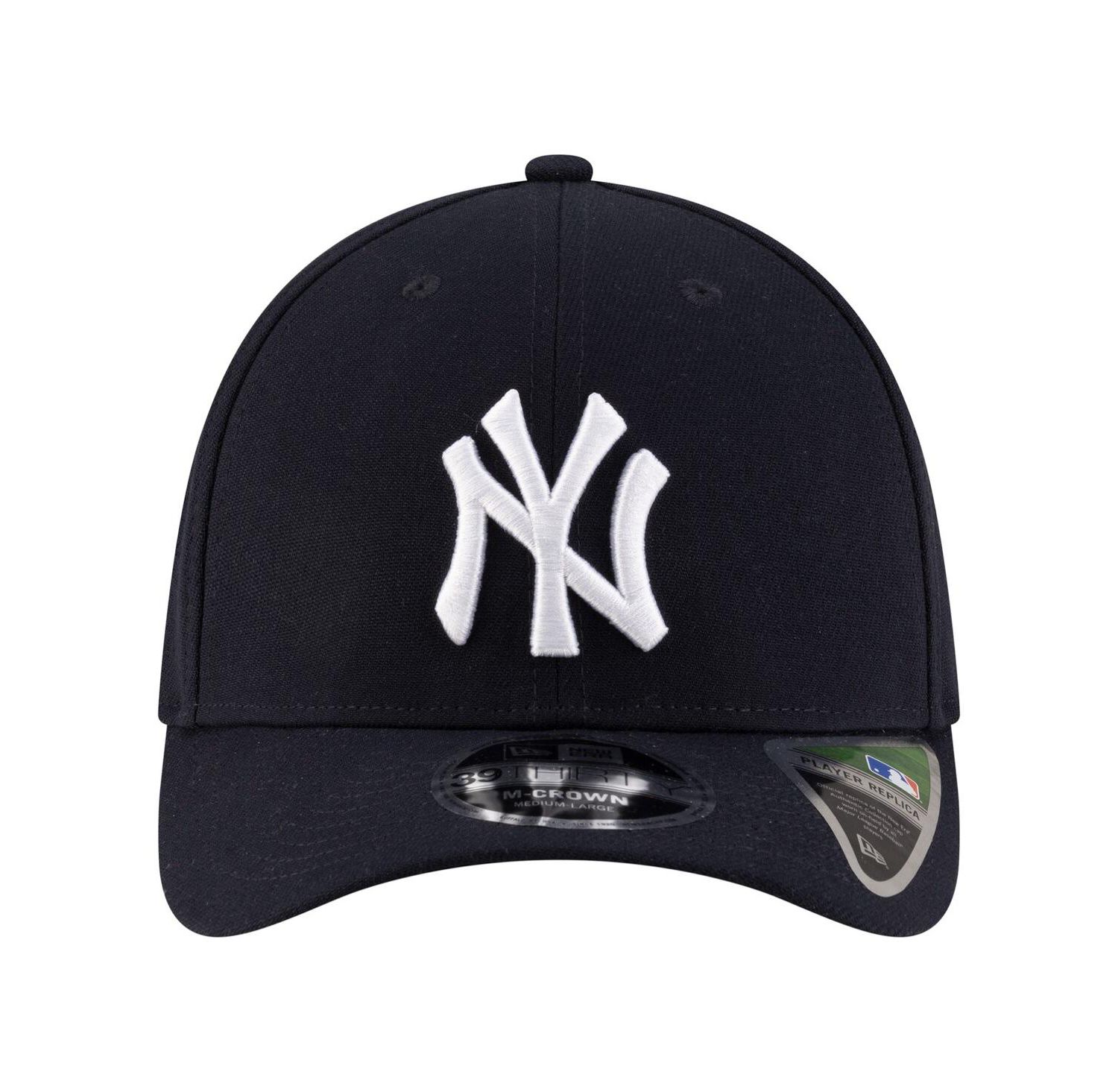 Men's Navy New York Yankees Player Replica 39THIRTY M-Crown Flex Hat