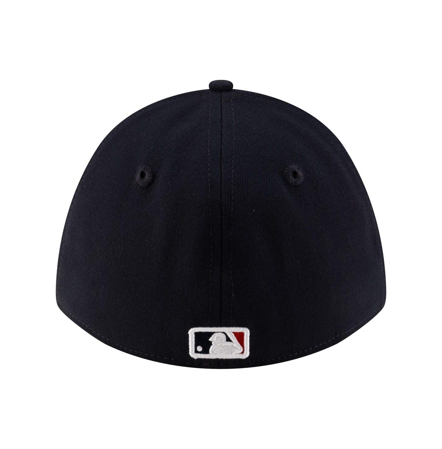 Мужская кепка New Era Navy Houston Astros Player Replica 39THIRTY M-Crown Flex Hat — фото 4