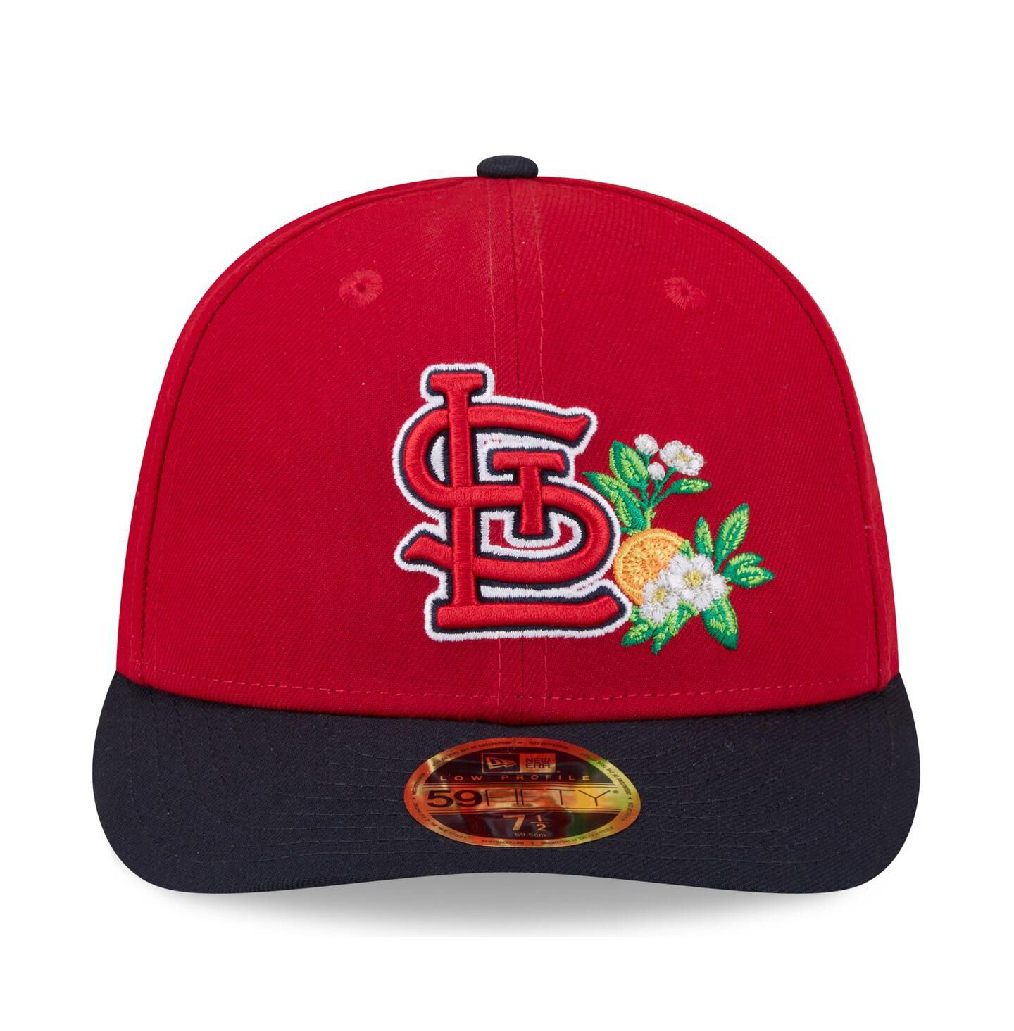 Мужская кепка New Era Red/Navy St. Louis Cardinals 2026 Spring Training Low Profile 59FIFTY Fitted Hat — фото 2