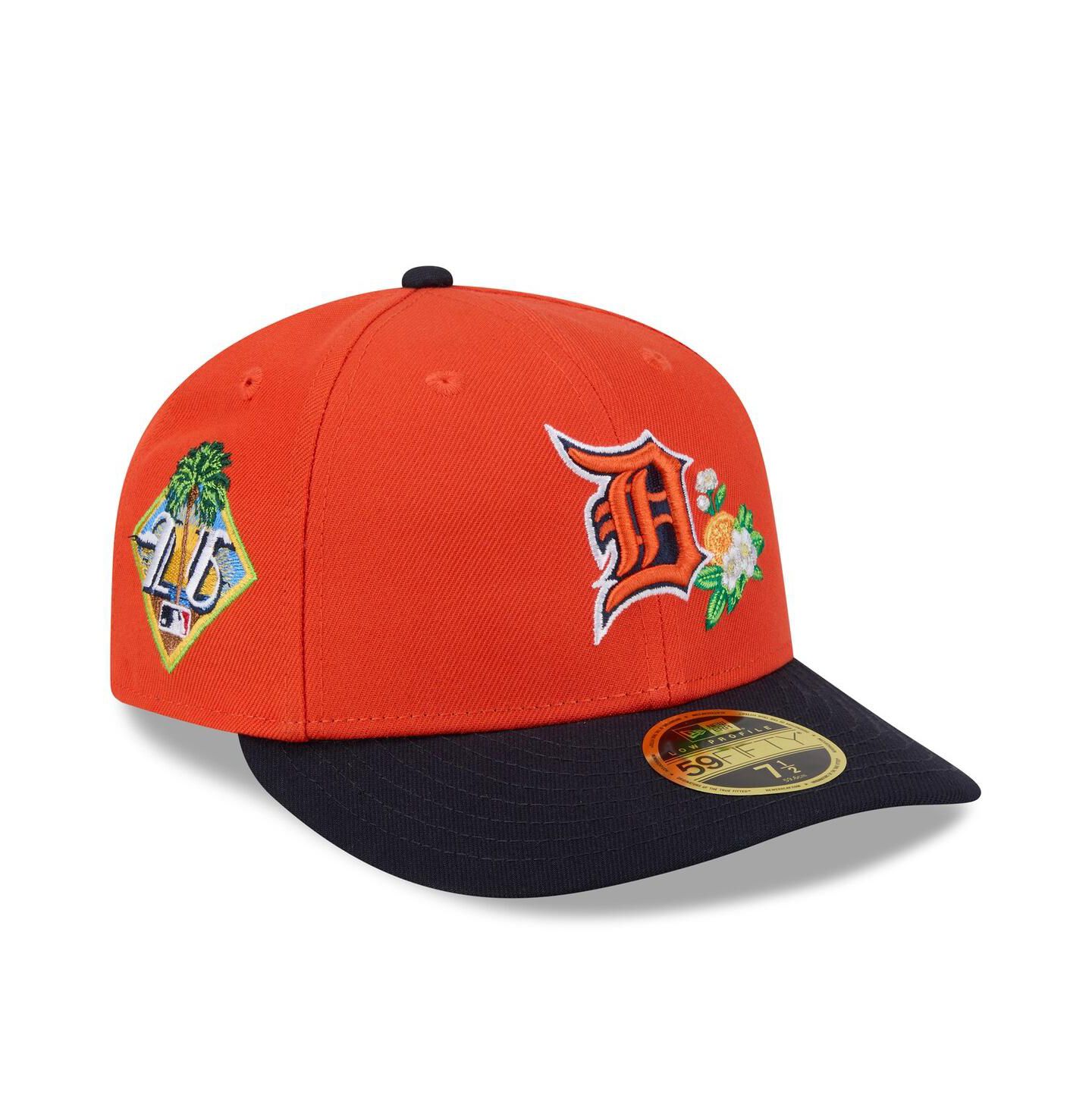 Мужская кепка New Era Orange/Navy Detroit Tigers 2026 Spring Training Low Profile 59FIFTY Fitted Hat — фото 1