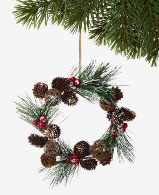 Cozy Cabin Pinecone Wreath Ornament
