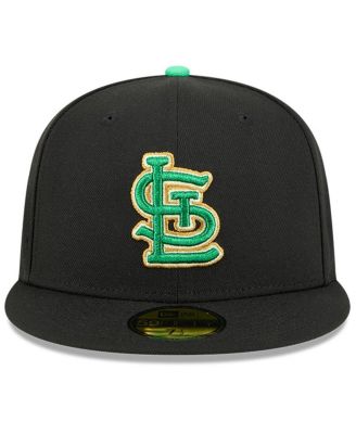 Men's Black St. Louis Cardinals 2026 St. Patrick's Day 59FIFTY Fitted Hat