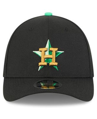Men's Black Houston Astros 2026 St. Patrick's Day 39THIRTY Flex Hat