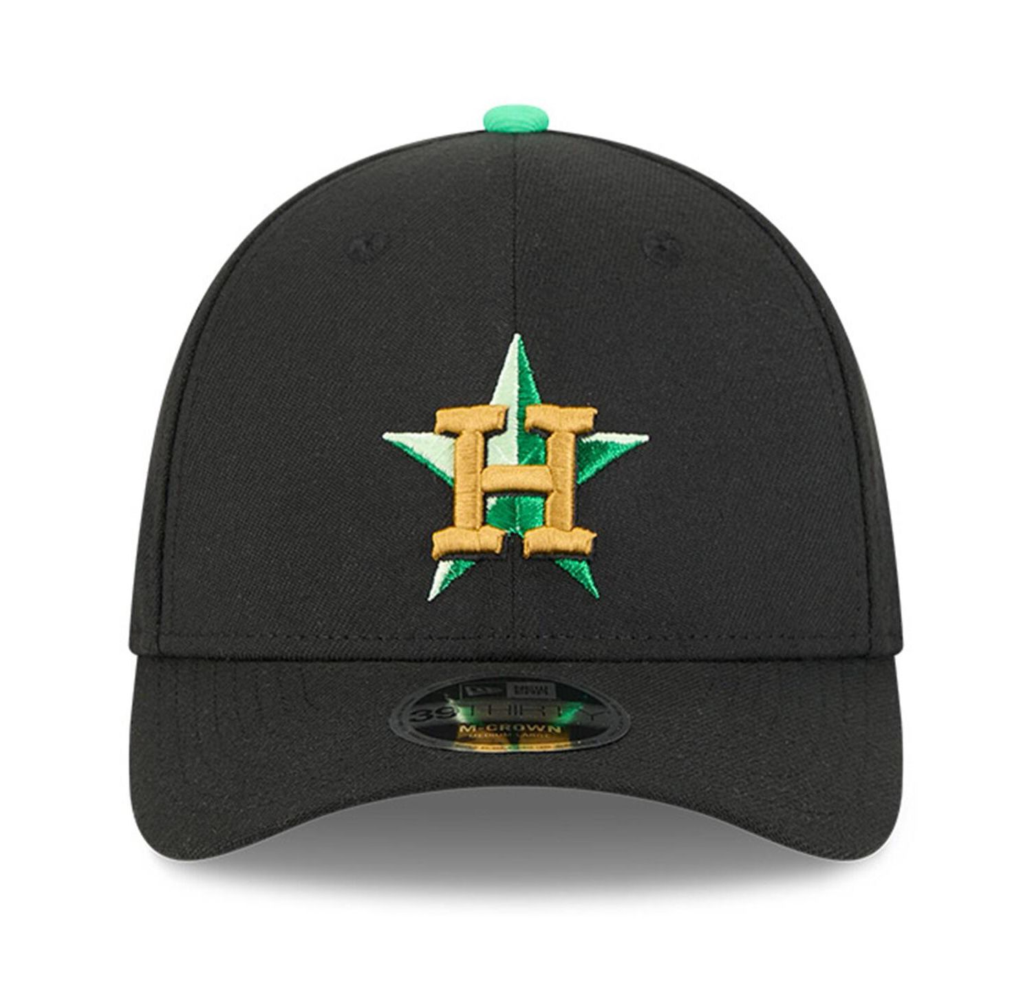 Men's Black Houston Astros 2026 St. Patrick's Day 39THIRTY Flex Hat