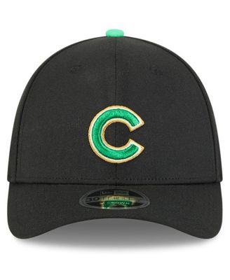 Men's Black Chicago Cubs 2026 St. Patrick's Day 39THIRTY Flex Hat