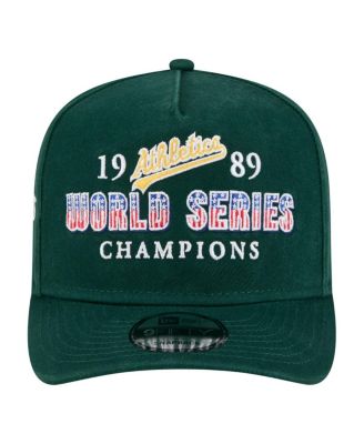 Men's Green Oakland Athletics 1989 World Series Champions Historic 9FIFTY A-Frame Snapback Hat