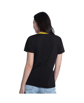Women's Black Joey Logano Best Team V-Neck T-Shirt