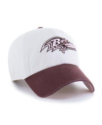 Men's and Women's Stone/Burgundy Baltimore Ravens Love Letter Clean Up Adjustable Hat