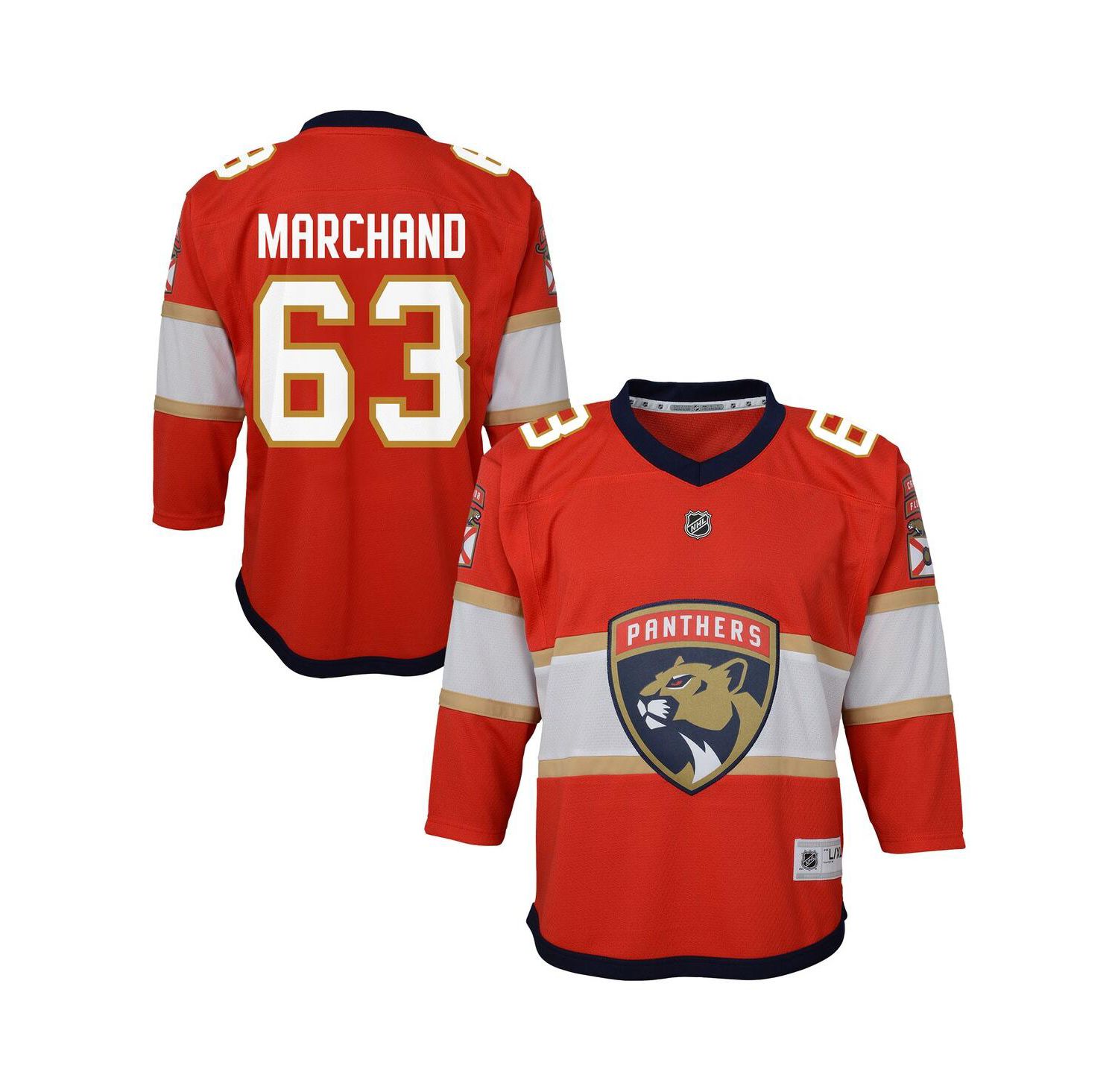 Big Boys and Girls Brad Marchand Red Florida Panthers Home Replica Jersey