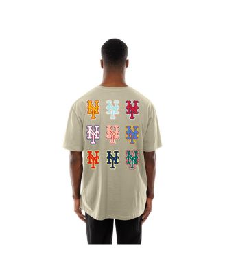 Men's Cream New York Mets Ransom Note Oversized T-Shirt