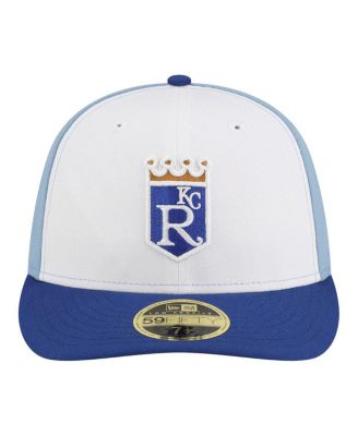 Men's White/Blue Kansas City Royals Authentic Collection On-Field Low Profile 59FIFTY Fitted Hat