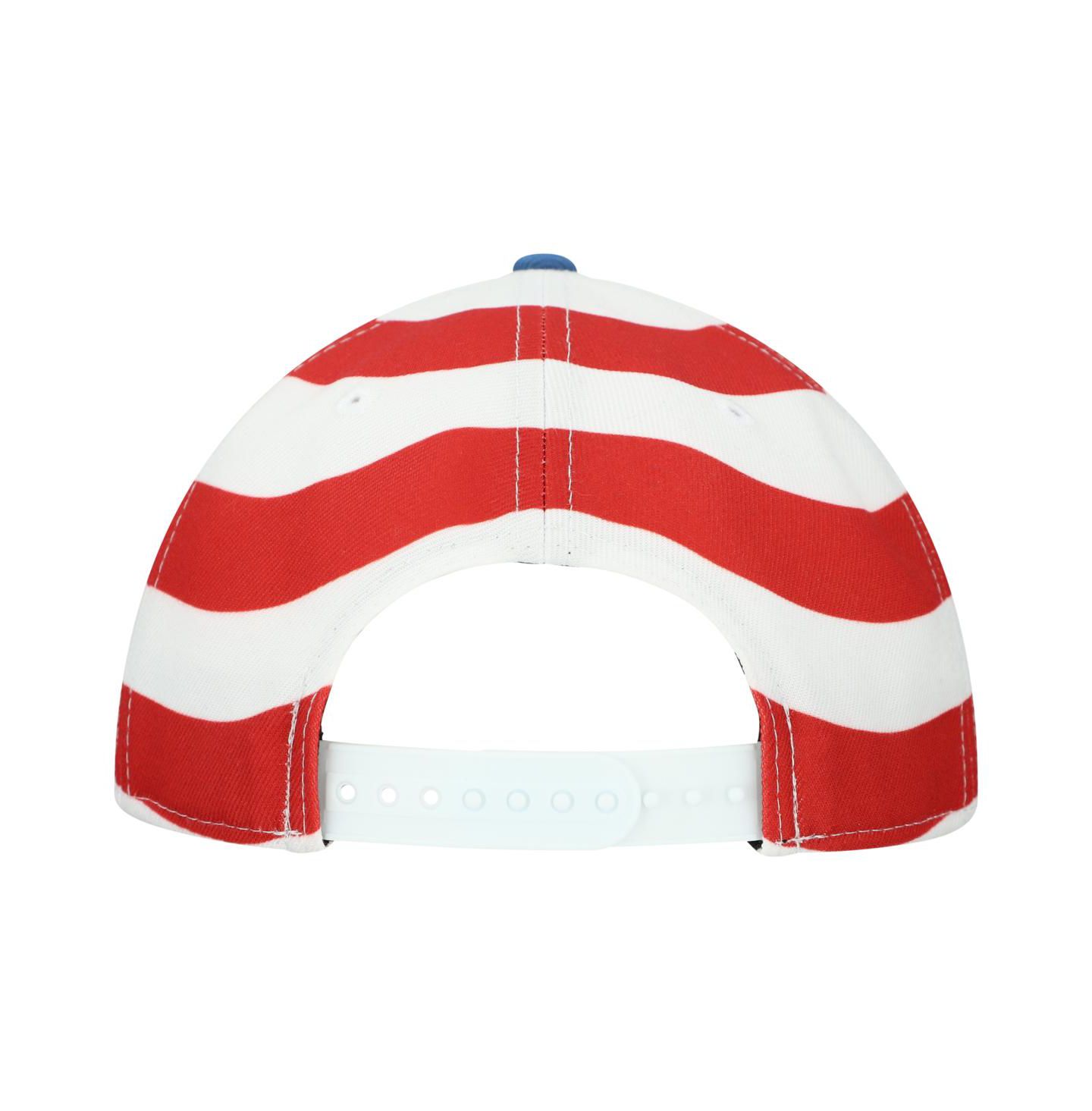 Мужская кепка New Era Blue Dale Earnhardt Coolera 9SEVENTY Flag Adjustable Hat — фото 4