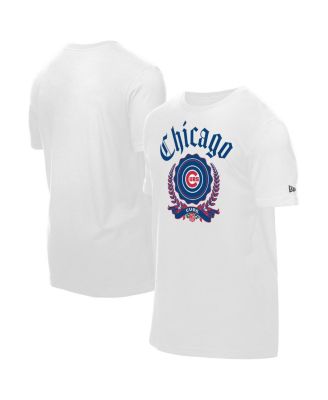 Men's White Chicago Cubs Fleur Domestic T-Shirt