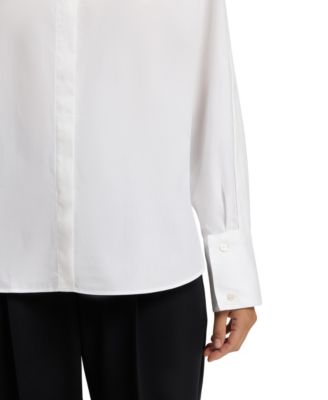 BOSS by Women's Cotton Relaxed-Fit Blouse