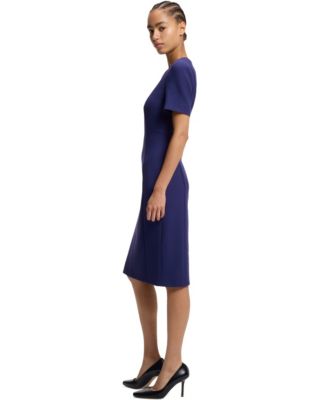Women's Stretch Fabric Slim-Fit Business Dress