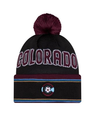 Men's Black Colorado Rapids 2026 Jersey Hook Cuffed Knit Hat with Pom