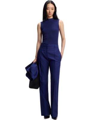 Women's Sleeveless Mock-Neck Top