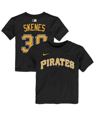 Baby Boys and Girls Paul Skenes Black Pittsburgh Pirates Name & Number T-Shirt
