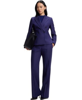 BOSS by Women's Virgin-Wool Twill Slim-Fit Blazer