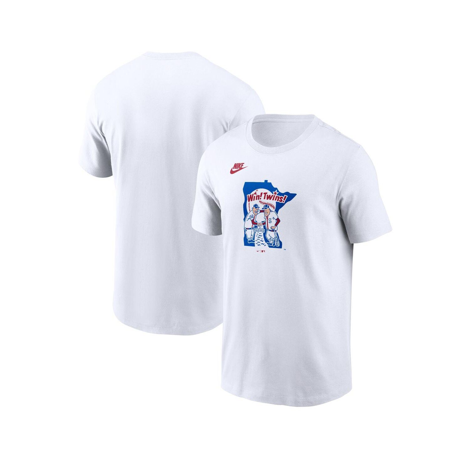 Men's White Minnesota Twins Cooperstown Collection Wordmark T-Shirt