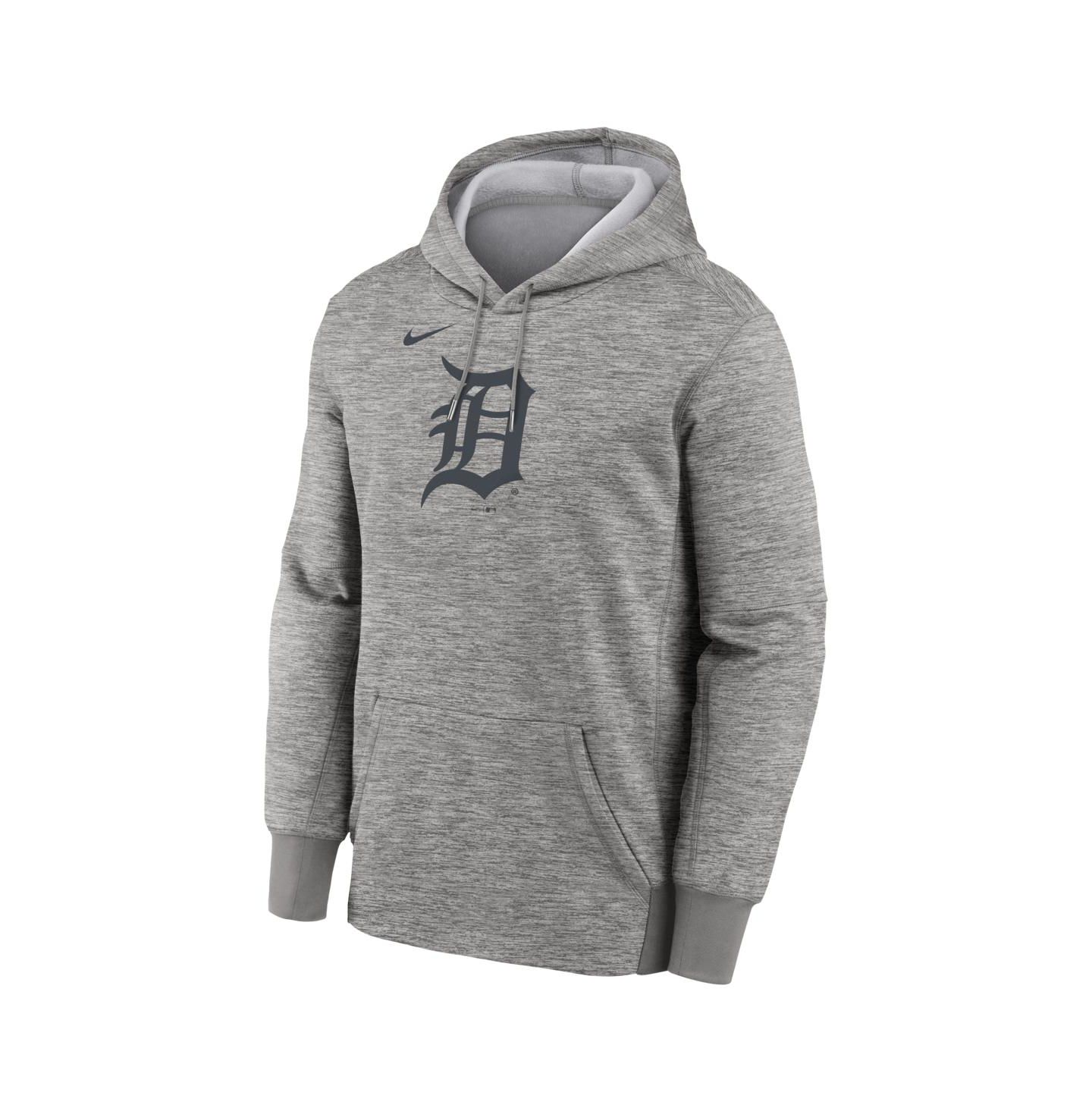 Мужское худи Nike Heather Gray Detroit Tigers Primary Logo Therma — фото 2