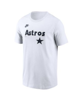 Men's White Houston Astros Cooperstown Collection Logo T-Shirt