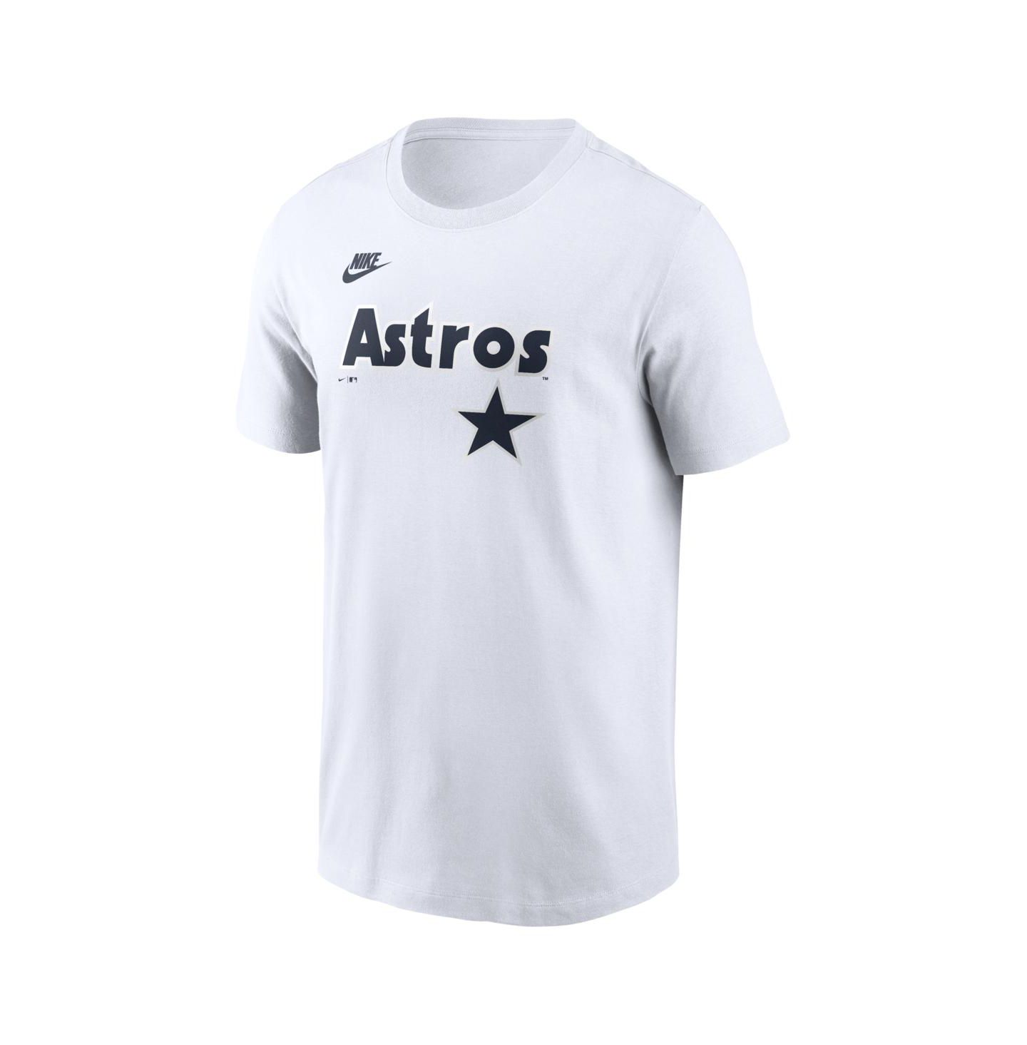 Мужская футболка Nike White Houston Astros Cooperstown Collection Logo — фото 2