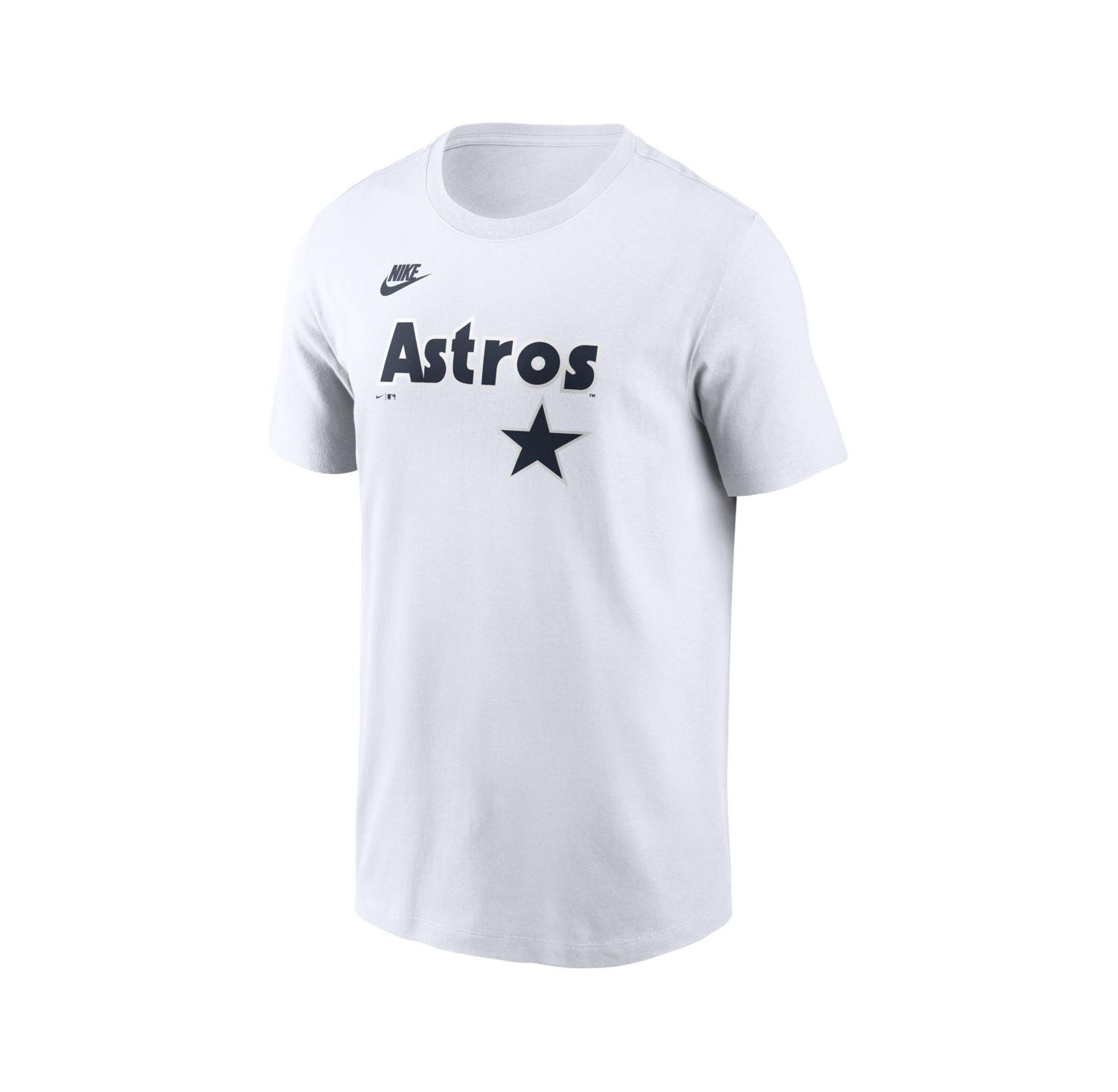 Men's White Houston Astros Cooperstown Collection Logo T-Shirt