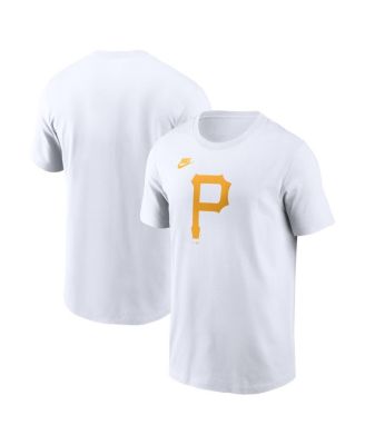 Men's White Pittsburgh Pirates Cooperstown Collection Logo T-Shirt