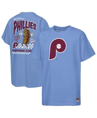 Big Boys and Girls Light Blue Philadelphia Phillies Cooperstown Concession T-Shirt