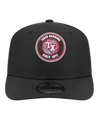 Men's Black Texas Rangers Circle 9SEVENTY Adjustable Hat