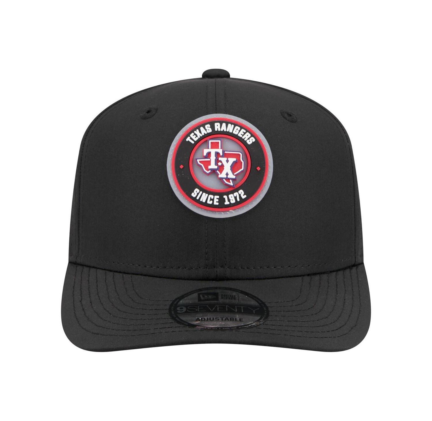 Men's Black Texas Rangers Circle 9SEVENTY Adjustable Hat