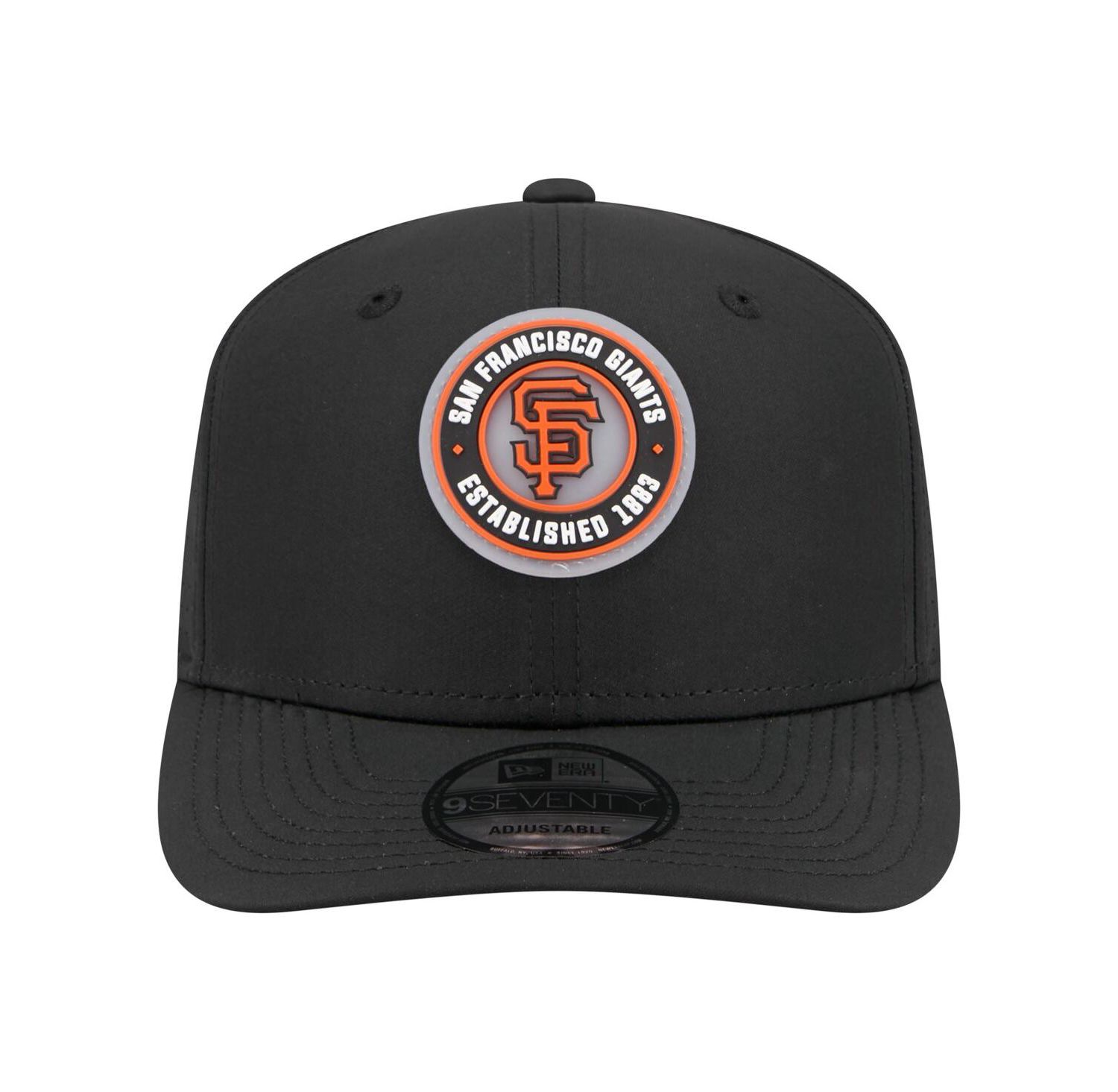 Men's Black San Francisco Giants Circle 9SEVENTY Adjustable Hat