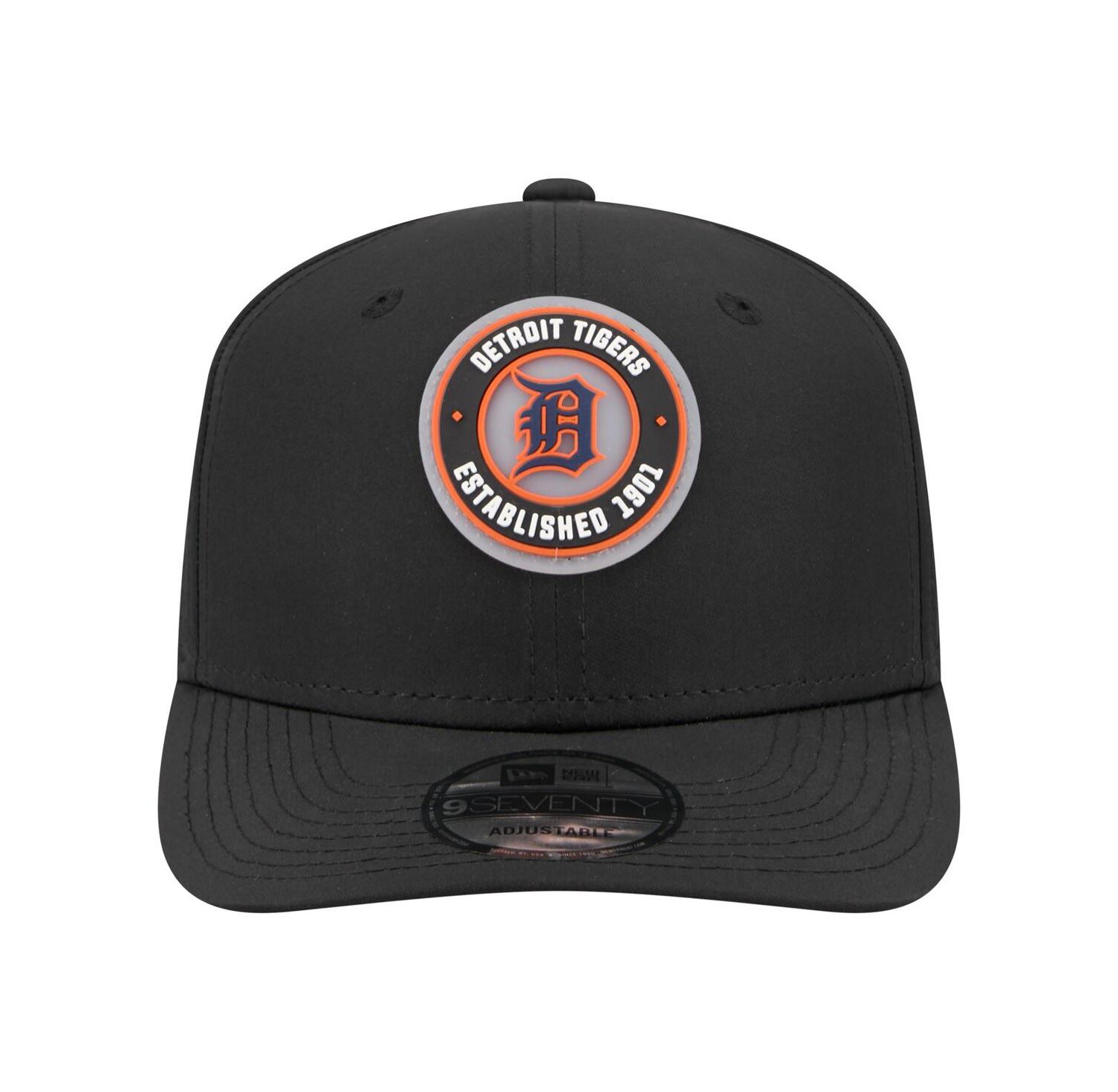 Men's Black Detroit Tigers Circle 9SEVENTY Adjustable Hat