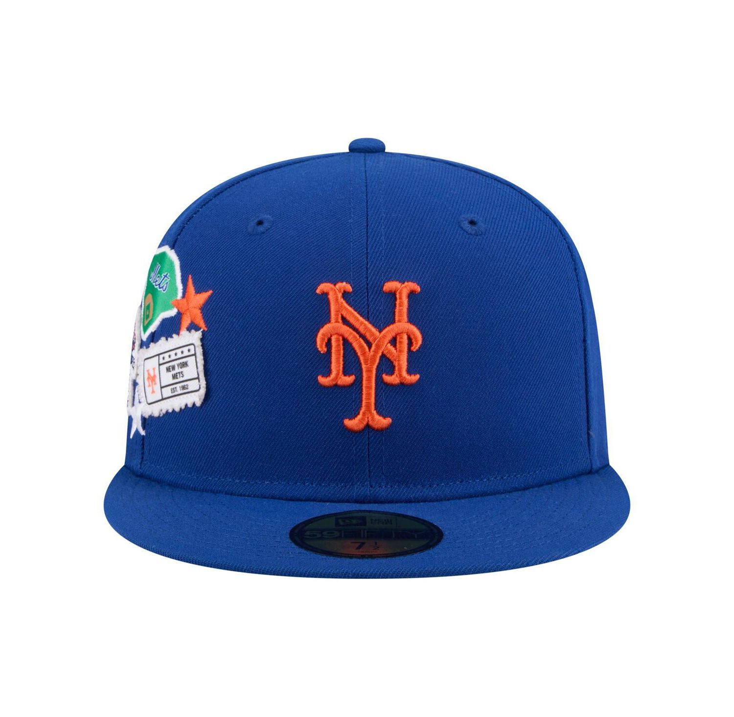 Men's Royal New York Mets City Patch 59FIFTY Fitted Hat