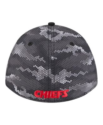 Men's Black Kansas City Chiefs Camo A-Frame 39THIRTY Flex Hat