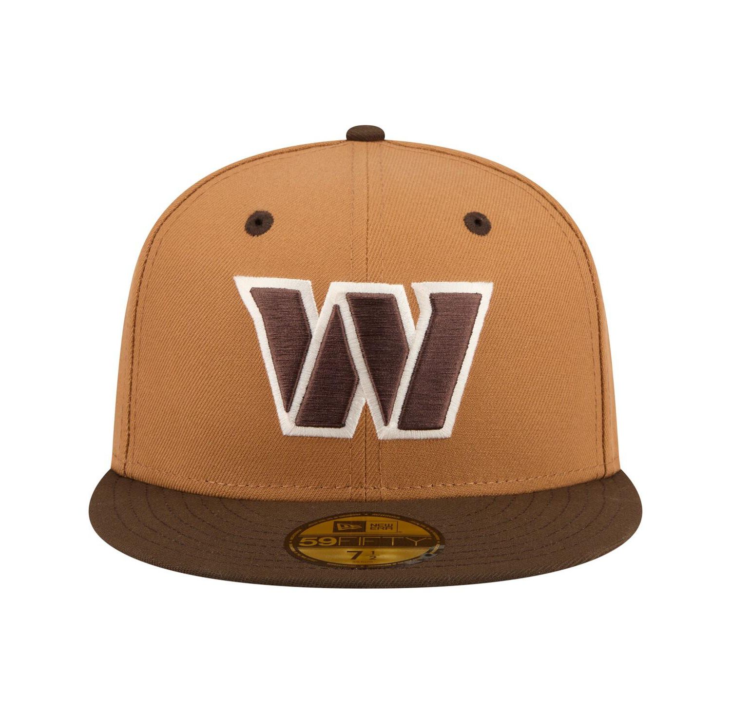 Men's Light Brown/Dark Brown Washington Commanders Two-Tone Walnut 59FIFTY Fitted Hat