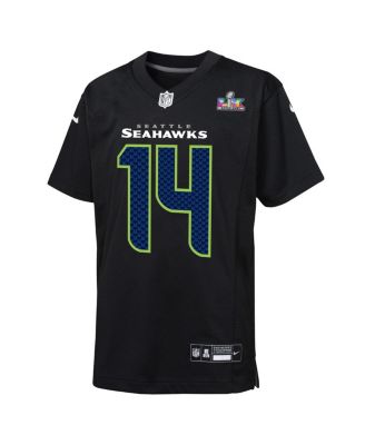 Big Boys and Girls Sam Darnold Black Seattle Seahawks Super Bowl LX Carbon Fashion Game Jersey