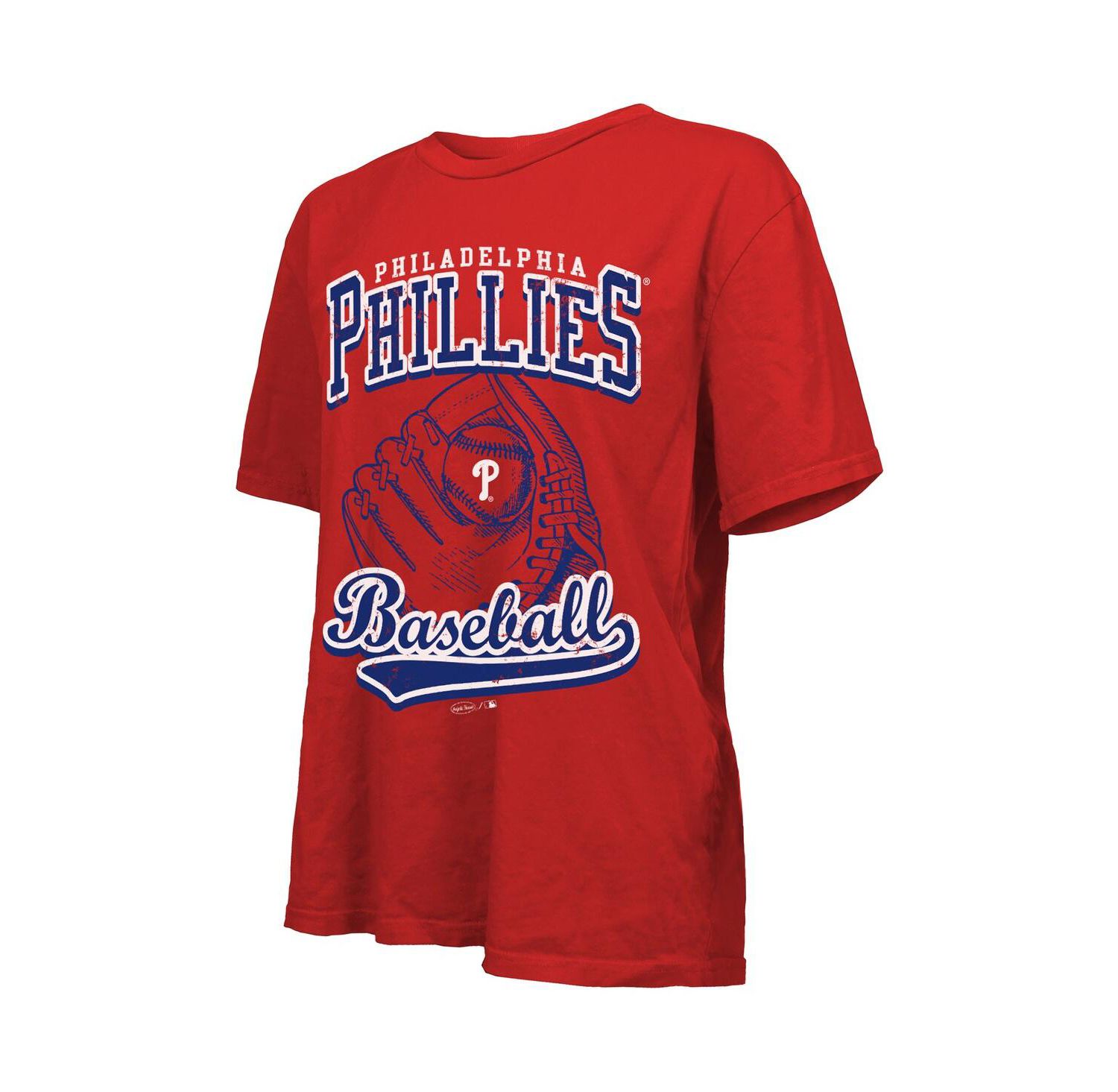 Women's Red Philadelphia Phillies Oversized First Base T-Shirt