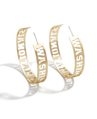 x Baublebar Washington Nationals Large Cutout Hoop Earrings