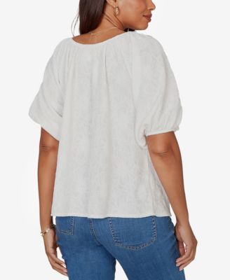 Petite Textured Convertible Knit Top