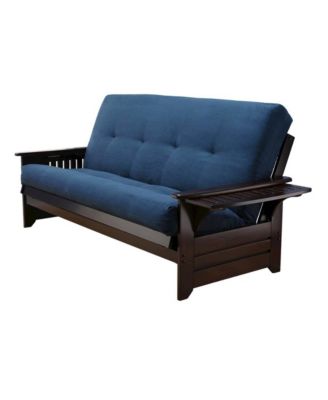 Phoenix Frame-Espresso Finish-Suede Navy Mattress