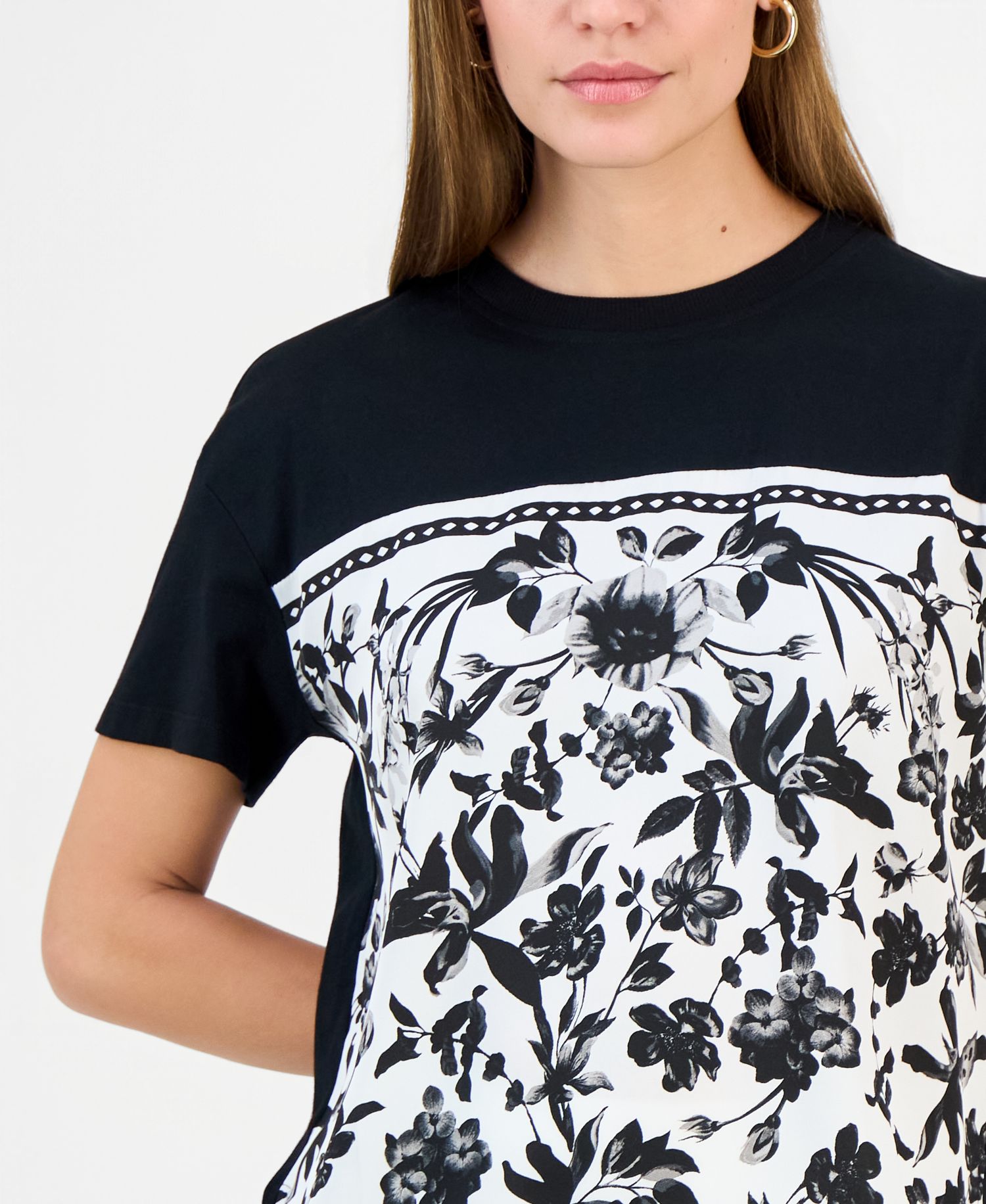 Petite Printed Crewneck T-Shirt
