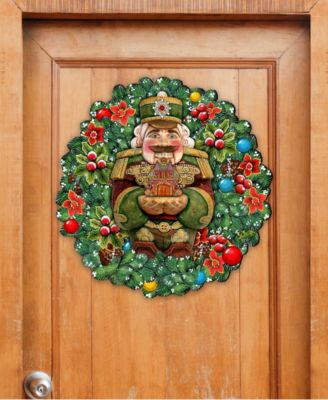 Nutcracker's Wreath Gift Holiday Door Decor