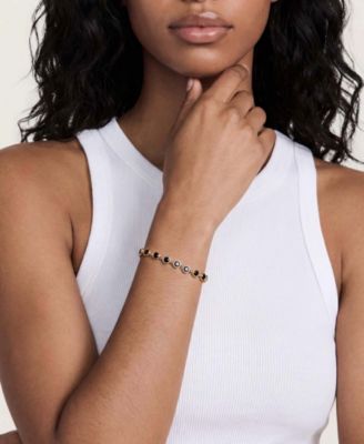 Everyday Crystal 18k Gold Plated Link Bracelet