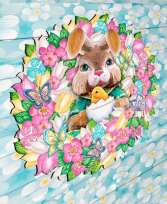 Bunny Holiday Door Wreath