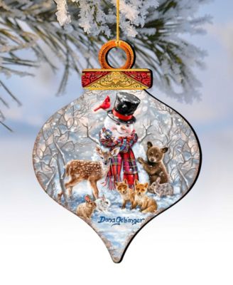 Forest Friends Holiday Ornaments, Set of 2
