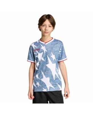 Adidas Big Boys and Girls Blue USA Soccer 1994 Denim Graphic